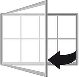 Cyclone External Notice Board Dimensions